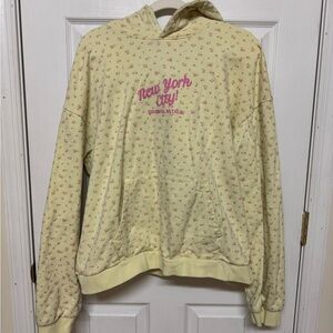 Yellow Graphic Hoodie